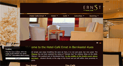 Desktop Screenshot of hotel-cafe-ernst.de